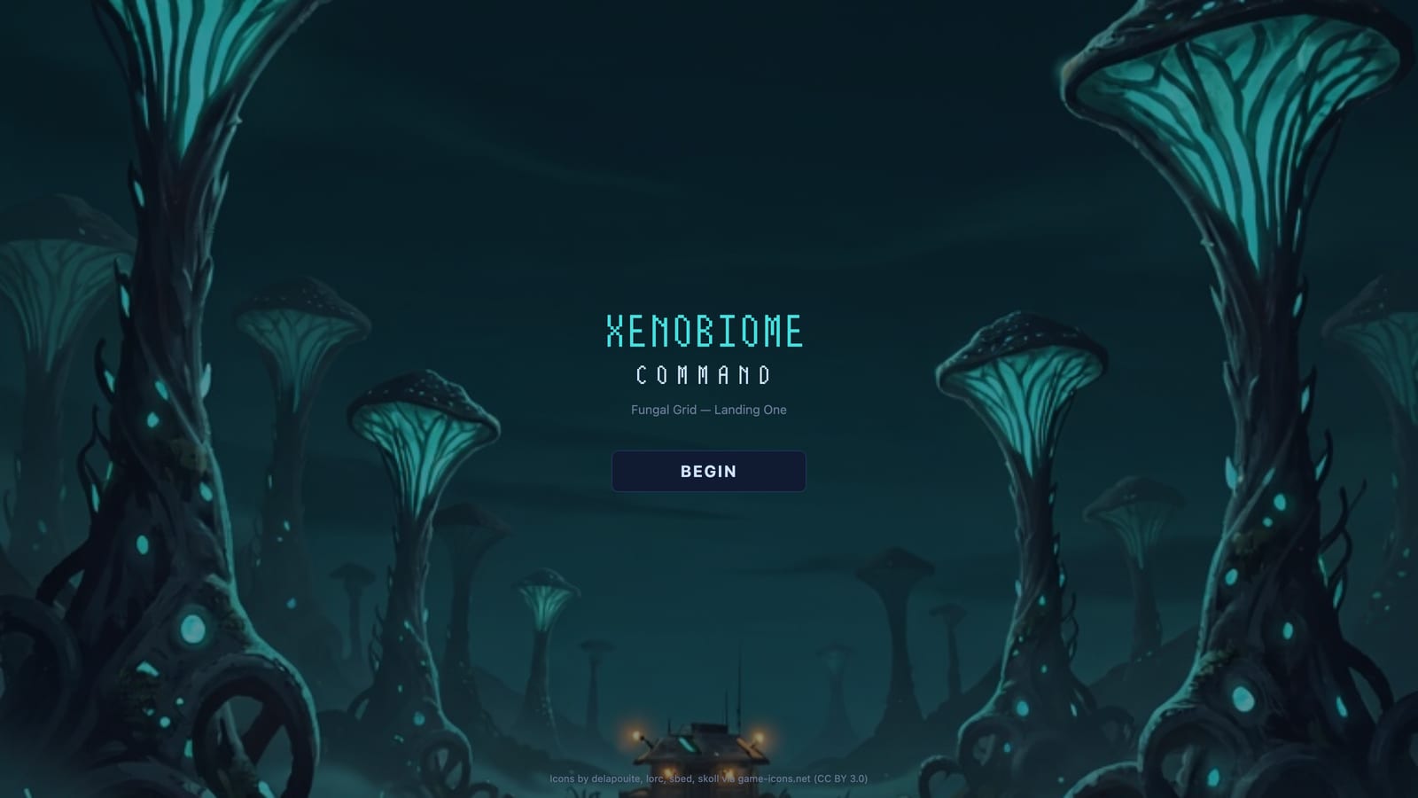 The main menu, unchanged, with the first painted map behind it