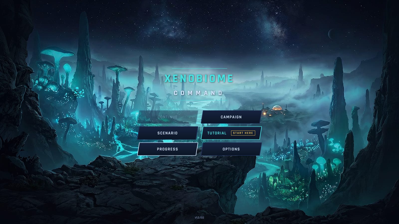 The main menu as it stands today